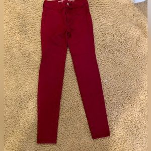 American Eagle 2 regular maroon red pants